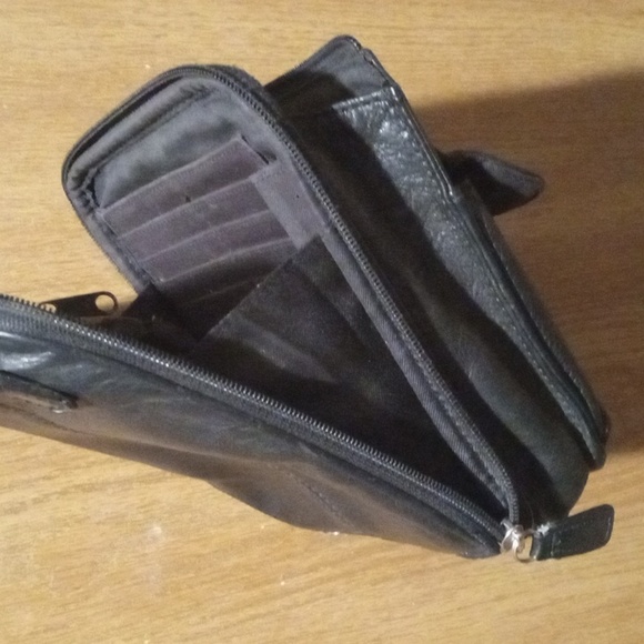 Vintage Fossil Beautiful Quality Leather Organizer Bag - Picture 12 of 13